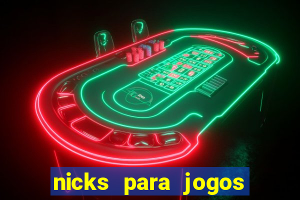 nicks para jogos de tiro