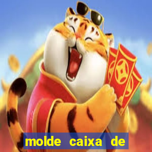 molde caixa de baralho png