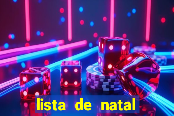 lista de natal para imprimir