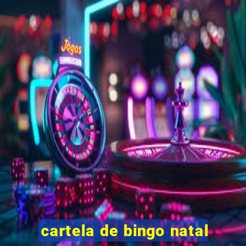 cartela de bingo natal