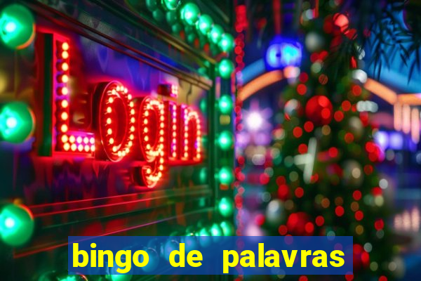 bingo de palavras 3 ano